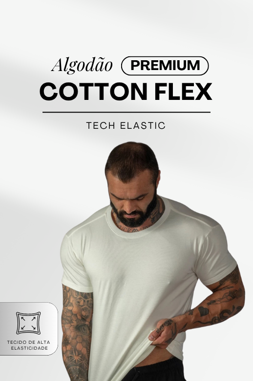 Camisetas Elastic Tech Cotton · Branco