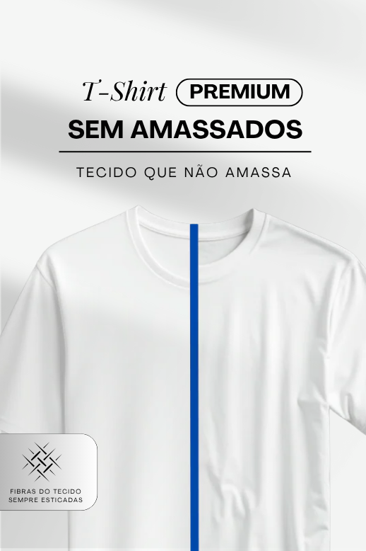 Camisetas Elastic Tech Cotton · Azul Marinho