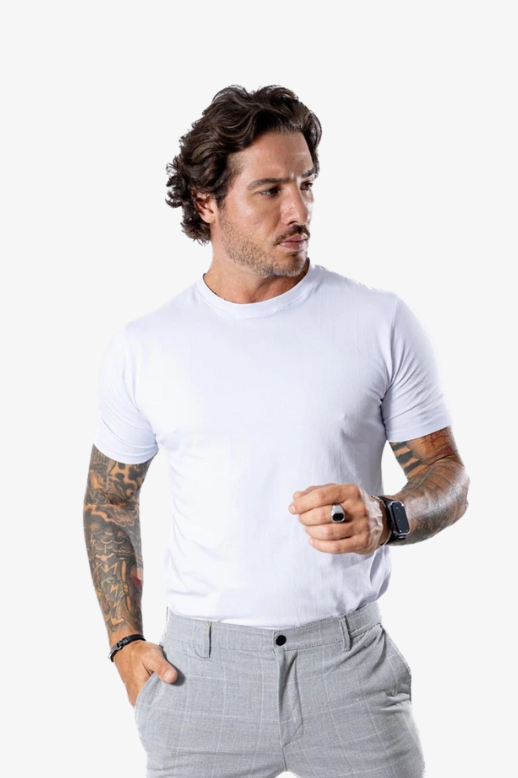 Camisetas Elastic Tech Cotton · Azul Marinho
